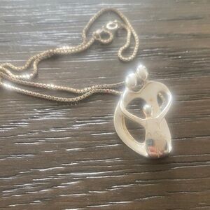 Carolyn Pollack Silver Family of 3 Pendant Necklace